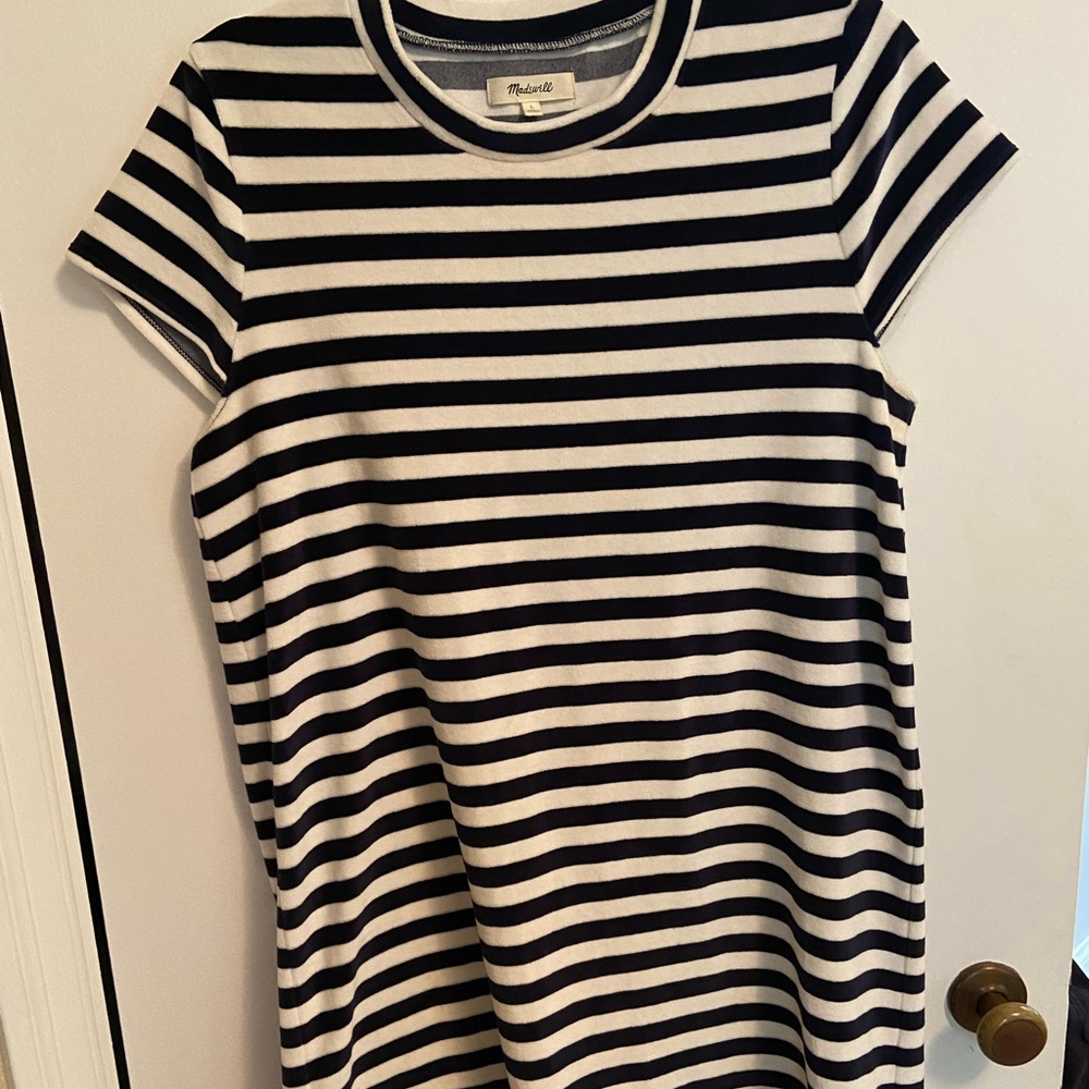 Madewell velvet shift dress